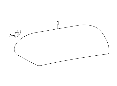 Glass - Lift Gate for 2018 INFINITI QX30 #0