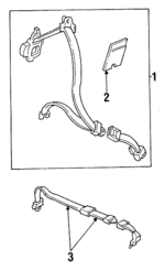 4828SR4A02ZD - : Belt &amp; Retractor for Honda Image