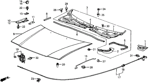 Hood for 1985 Honda Civic #0