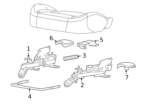 Tracks & Components for 2007 Isuzu i-370 #1