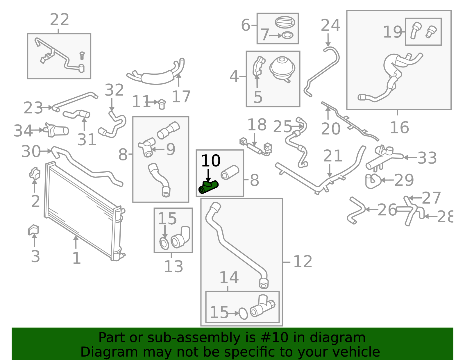1999-2005 Volkswagen Beetle Engine Coolant Pipe Adapter 1C0-121-087-B ...