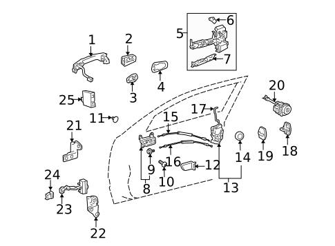 Front Door for 2009 Lexus GS350 #2