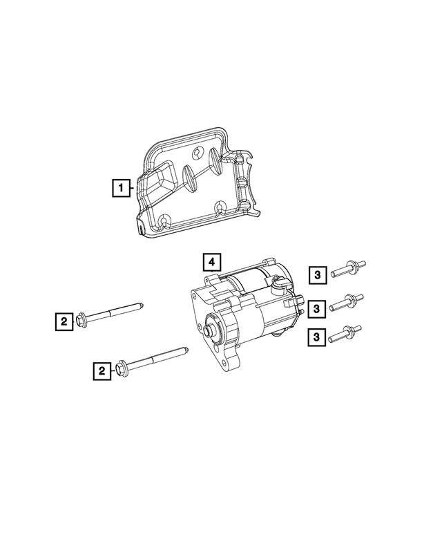 5035457AB - Electrical: Starter Shield for Mopar Image image