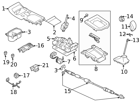 Shifter Trim for 2021 Subaru Forester #0