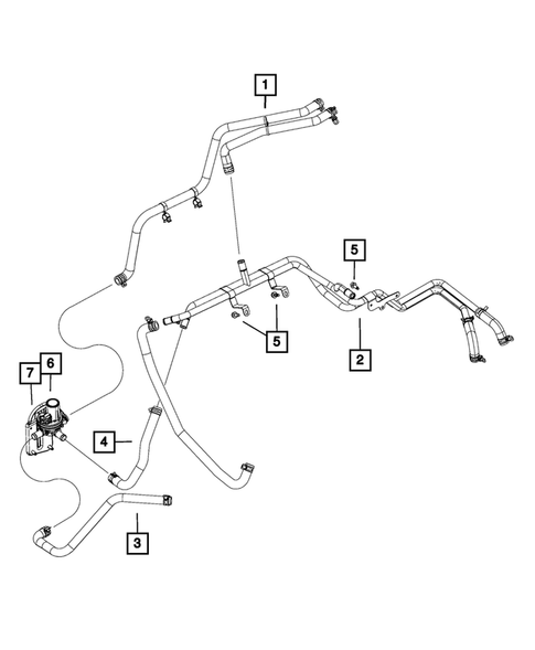 Air Conditioner and Heater Plumbing for 2013 Ram 1500 #4