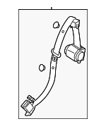 8V5857807V04 - Electrical: Center Seat Belt for Audi Image