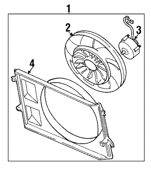 Cooling Fan for 2000 Mercury Villager #0