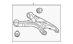 8K0505312J - Suspension: Lower Control Arm for Audi Image