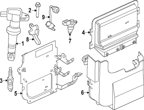 Ignition System for 2023 Ford Escape #0