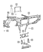68588888AB - Interior Trim: Foam for Mopar Image image