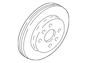 K2AZ33251 - : Brake Rotor for Kia: Sephia, Spectra Image