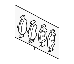 K2AZ3323Z - Brakes: Front Pads for Kia: Sephia, Spectra Image