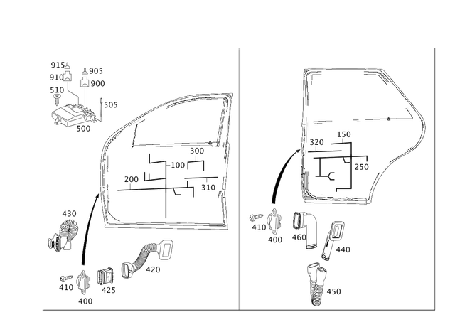 164440663964 - Electrical System: Electrical Wiring Harness for Mercedes-Benz: GL320, GL550, ML320, ML350, ML450, ML500, ML550, ML63 AMG Image image