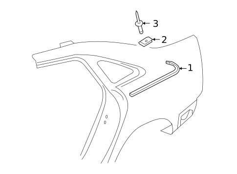 Exterior Trim - Quarter Panel for 2009 Audi A6 #0
