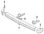 8942977080 - : Face Bar Mount Bracket for Isuzu Image