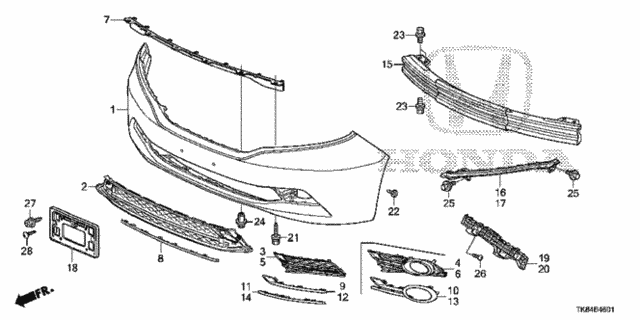 Front Bumper (2) for 2016 Honda Odyssey #0