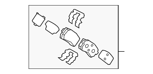 58302E6A10 - Brakes: Brake Pads Rear for Kia: Optima Image