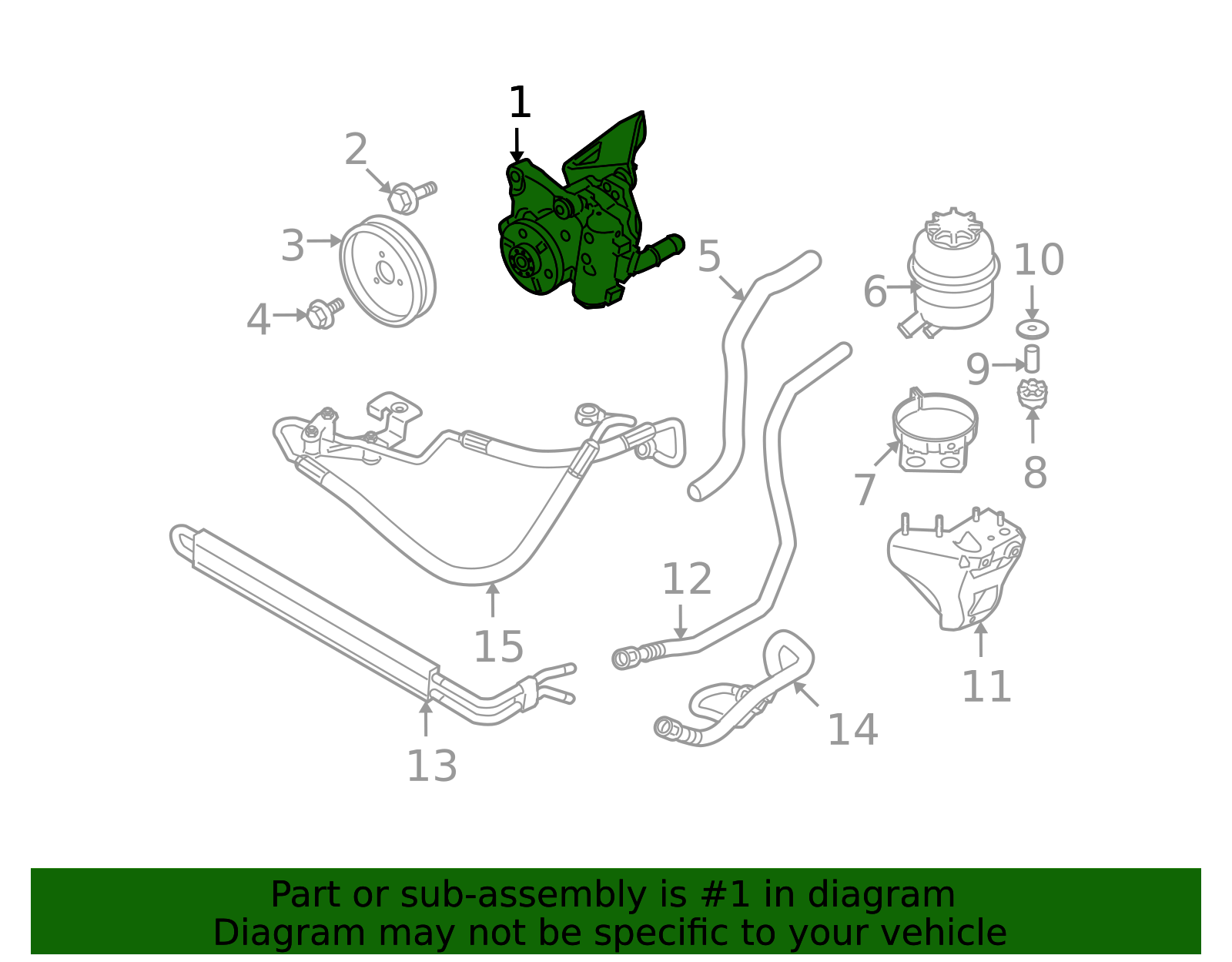 32416779245 - Power Steering Pump (32-41-6-779-245) | BMW of South ...
