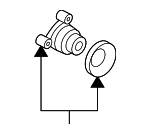 92148802 - Universals &amp; Rear Axle: Companion Flange for Pontiac: GTO Image image