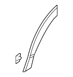 75395TG7A01 - Body: Edge Molding for Honda: Passport, Pilot Image