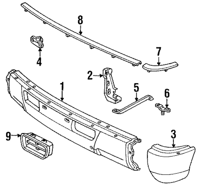5214160060 - : Bumper Mount Bracket for Toyota Image