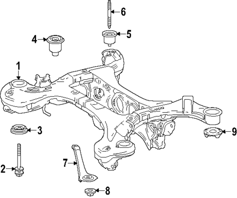 Suspension Mounting for 2025 Lexus TX500h #2