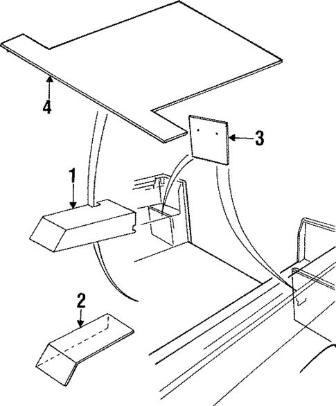 Interior Trim - Rear Body for 1997 Land Rover Defender 90 #0