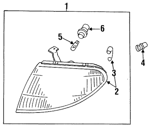 Park Lamps for 1996 Mazda Protege #0