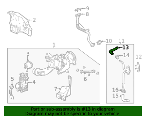 2020-2026 GM Turbocharger Coolant Return Hose 12665261 GM ...