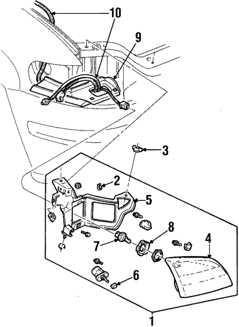 Headlamp Components for 1998 Oldsmobile Silhouette #0
