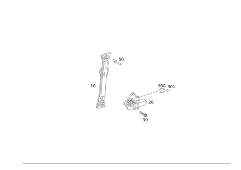 Window Regulator for 1997 Mercedes-Benz S500 #0