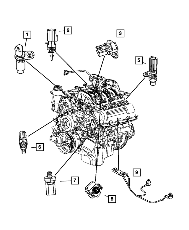 4606093AC - Electrical: Detonation Sensor for Mopar Image image