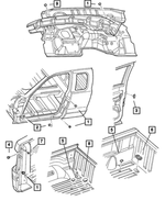 4373728 - Body Sheet Metal Except Doors: Plug, Antenna Hole for Mopar Image