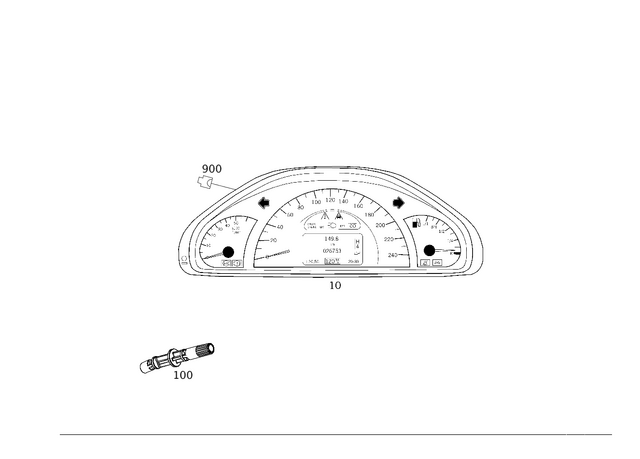 4635406747 - Electrical Equipment and Instruments: Instrument Cluster for Mercedes-Benz: G550 Image image