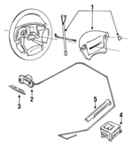 98211AA100ML - Electrical: Driver Air Bag for Subaru: Legacy Image