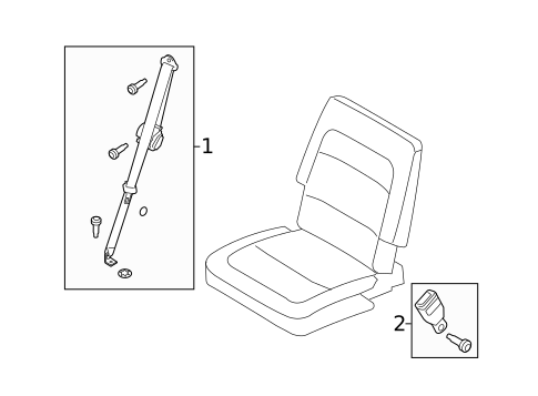 Seat Belt for 2010 Ford Flex #2