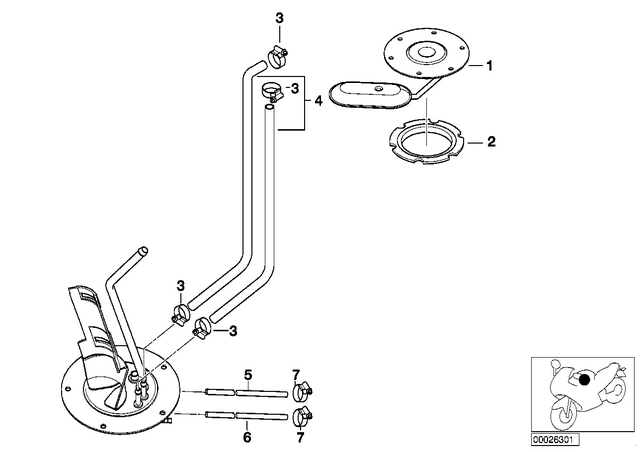 16117686297 - : Gasket                    for BMW-Motorrad Image