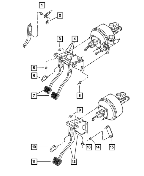 Brake Pedals for 2001 Jeep Wrangler #1