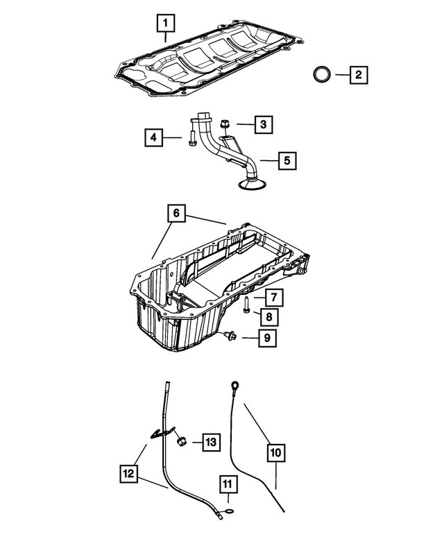 68174984AC - 6.2L Gas; Engine: Engine Oil Level Indicator for Mopar Image