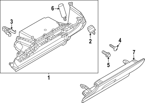 Glove Box for 2022 Mazda MX-30 EV #0