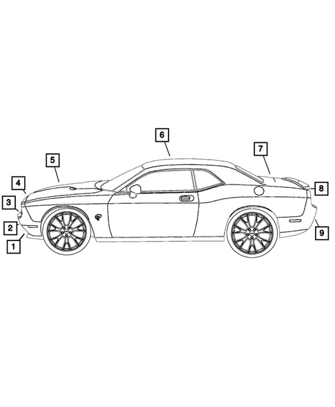 Decals and Tape stripes for 2017 Dodge Challenger #3