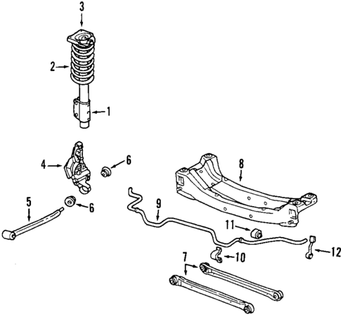 Rear Suspension for 2002 Pontiac Grand Am #0