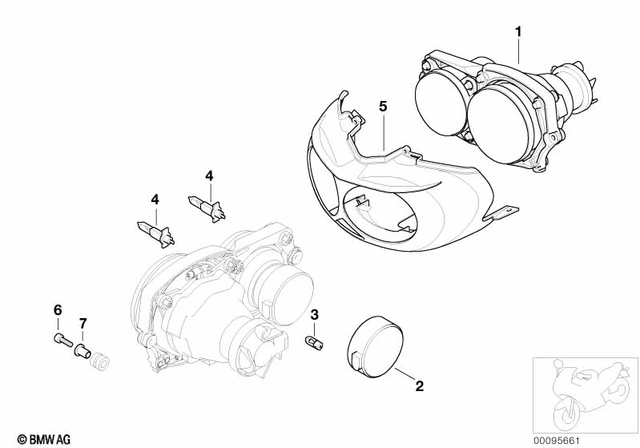 63127659159 - : Headlight for BMW-Motorrad Image