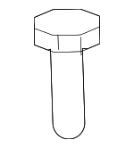 N0902324 - Body: Side Trim Panel Screw for Porsche: Cayenne Image