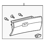 55550AE010E0 - : Glove Box Door for Toyota: Sienna Image