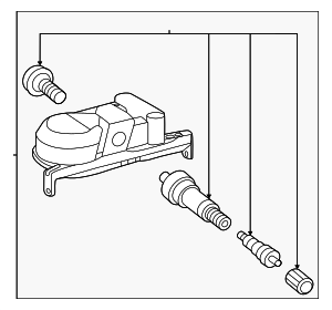426070C110 - Electrical: Tire Pressure Monitoring System (TPMS) Sensor for Toyota: Sequoia, Tundra Image