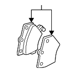 19184917 - Brakes: Brake Pads for Pontiac: Vibe Image
