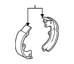 19204622 - : Park Brake Shoes for GM Image