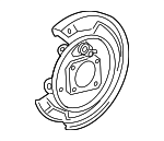 19204631 - Brakes: Backing Plate for Pontiac: Vibe Image