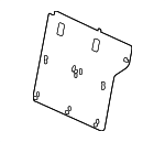 718820R010 - : 2013-2018 Toyota RAV4 - Back Panel Cover for Toyota: RAV4 Image